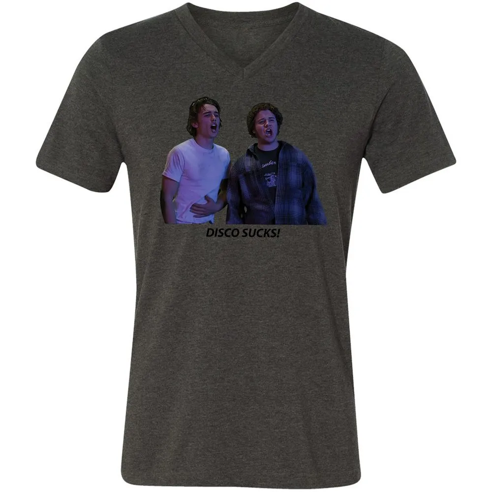 Unisex V-Neck T-Shirt - VY396GWP - Dark Grey Heather - 8