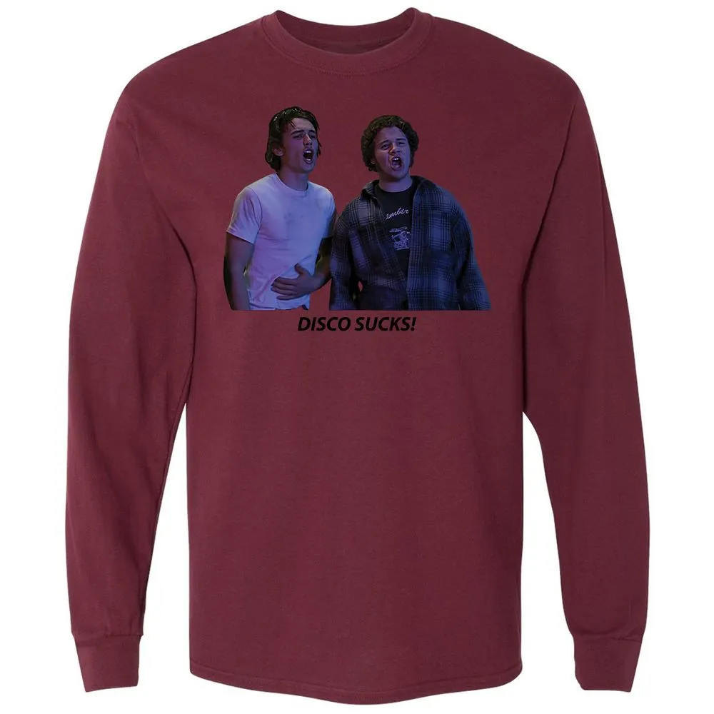 Long Sleeve T-Shirt - HQD3BWGF - Maroon - 11