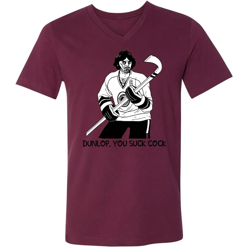 Unisex V-Neck T-Shirt - 9N6CDA4T - Maroon - 6