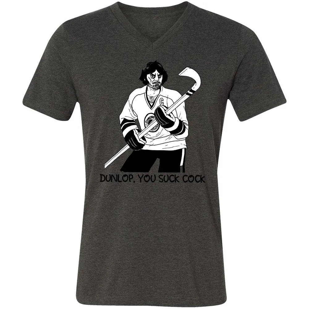 Unisex V-Neck T-Shirt - 9N6CDA4T - Dark Grey Heather - 8
