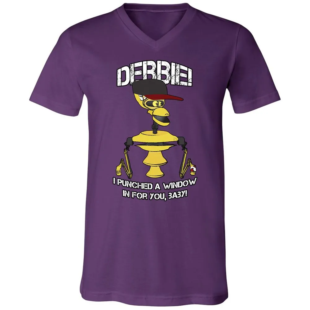 Unisex V-Neck T-Shirt - A2TRU5PP - Team Purple - 2