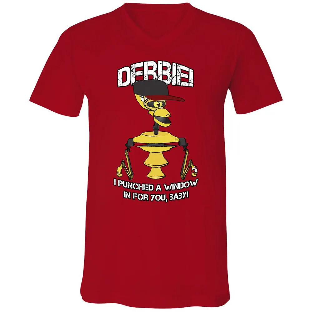 Unisex V-Neck T-Shirt - A2TRU5PP - Red - 3