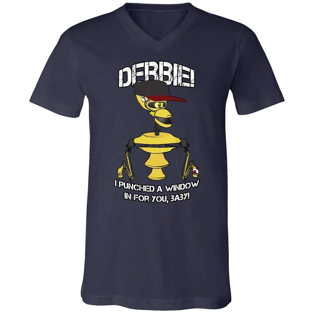 Unisex V-Neck T-Shirt - A2TRU5PP - Navy - 9