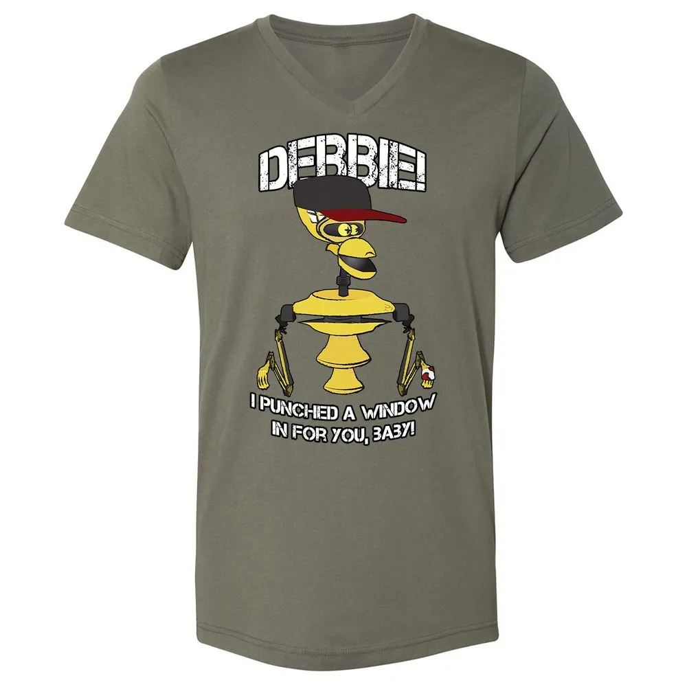 Unisex V-Neck T-Shirt - A2TRU5PP - Military Green - 10