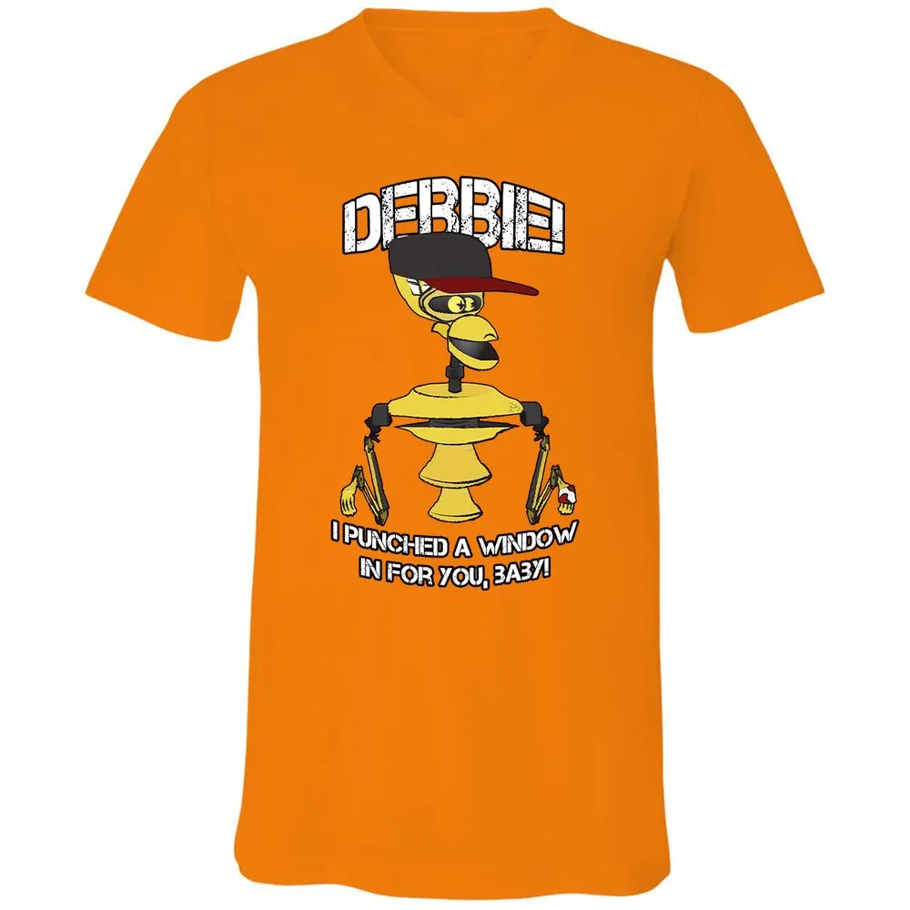 Unisex V-Neck T-Shirt - A2TRU5PP - Orange - 11