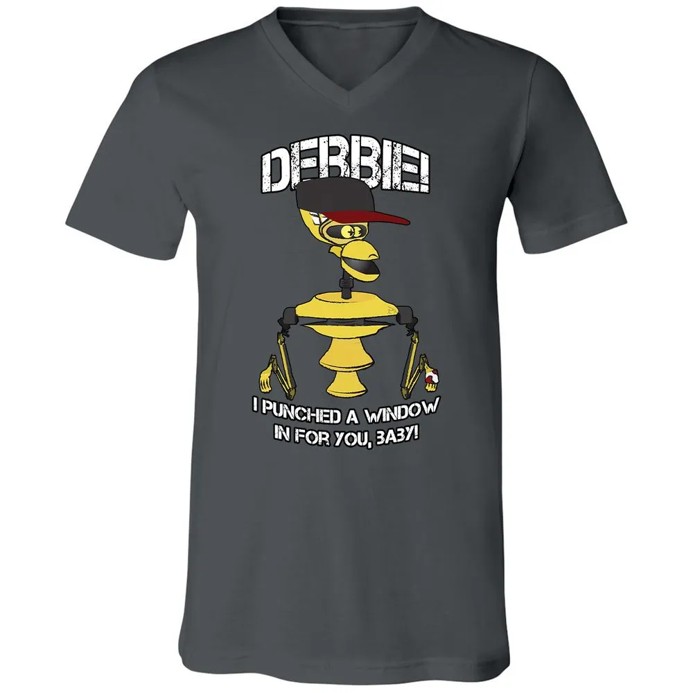 Unisex V-Neck T-Shirt - A2TRU5PP - Asphalt - 12