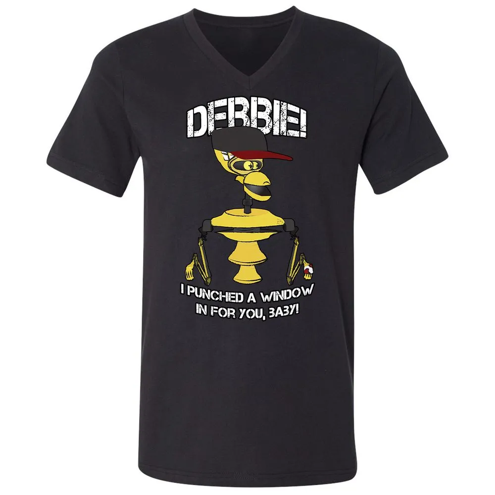 Unisex V-Neck T-Shirt - A2TRU5PP - Black - 16