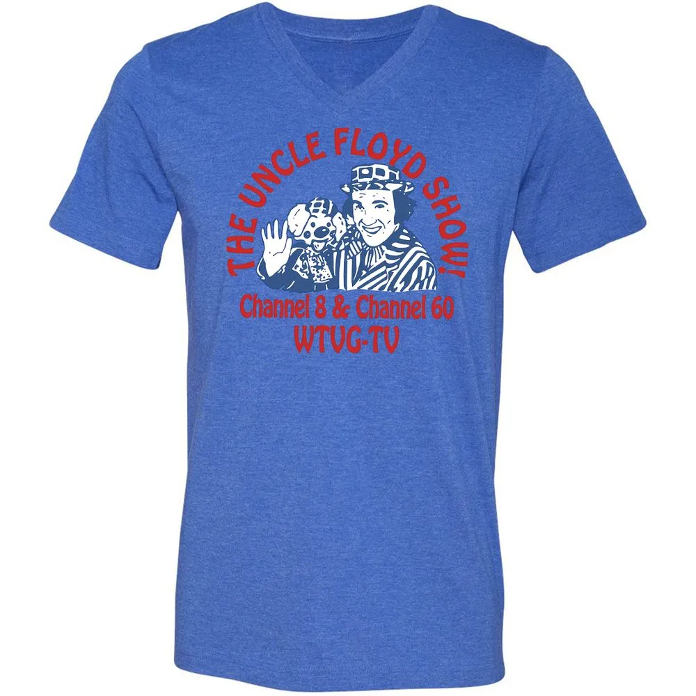Unisex V-Neck T-Shirt - MMDVD4JZ - Heather True Royal - 14