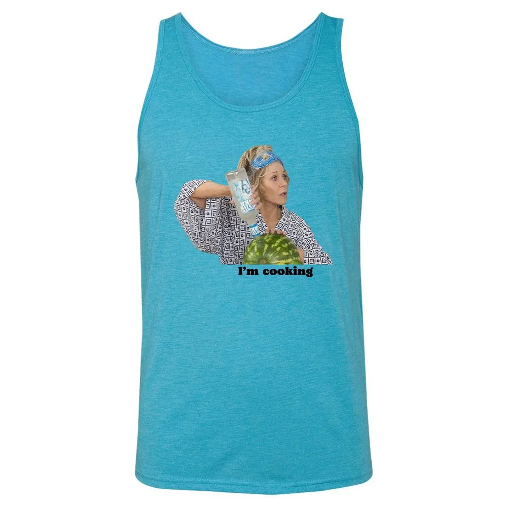Unisex Jersey Tank - RBQNN2RQ - Aqua Triblend - 3