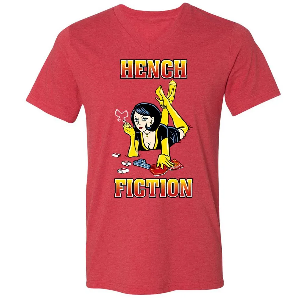 Unisex V-Neck T-Shirt - 9BPRKBAA - Heather Red - 5