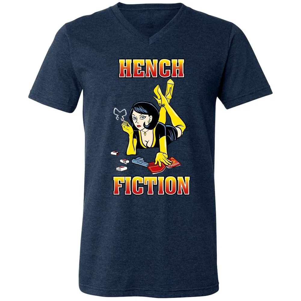 Unisex V-Neck T-Shirt - 9BPRKBAA - Heather Navy - 15
