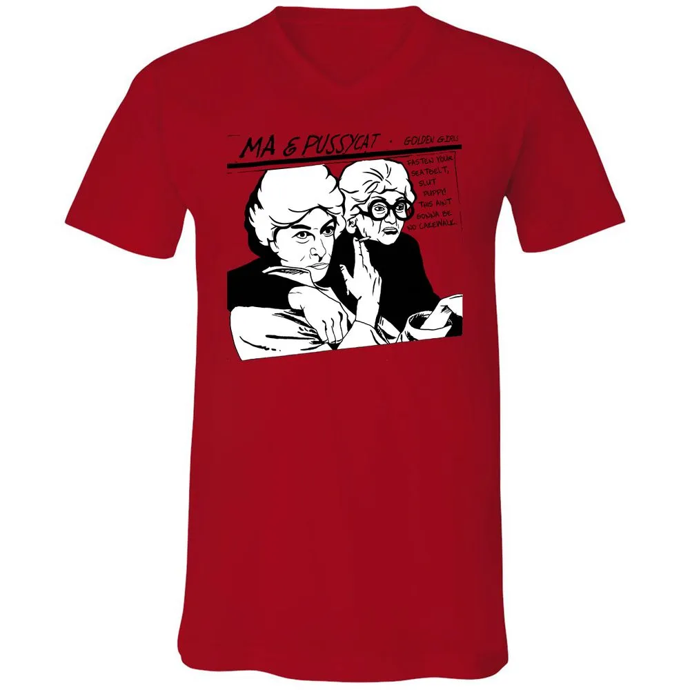 Unisex V-Neck T-Shirt - 8CJECLMN - Red - 3
