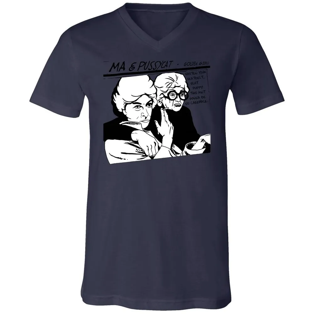 Unisex V-Neck T-Shirt - 8CJECLMN - Navy - 9