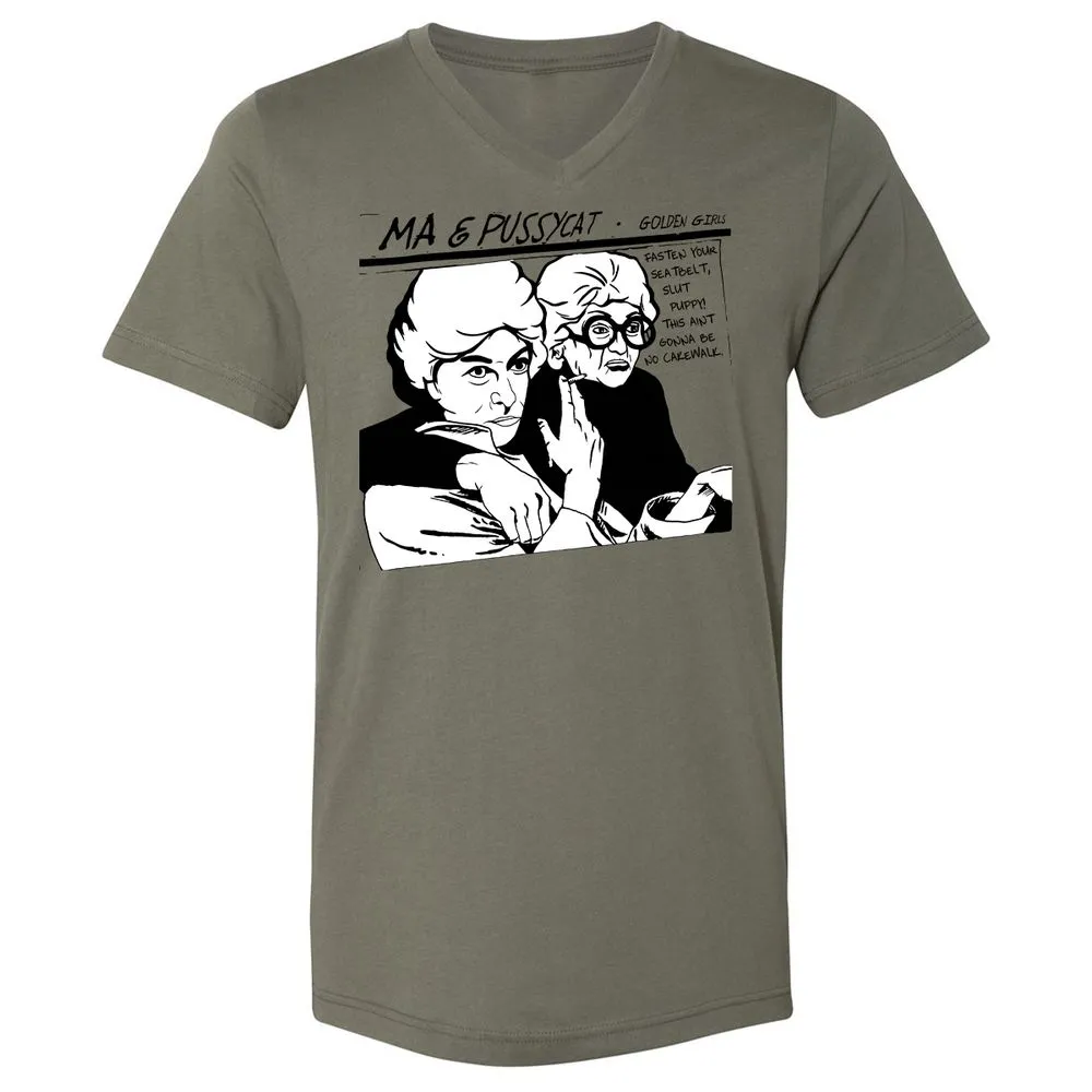 Unisex V-Neck T-Shirt - 8CJECLMN - Military Green - 10