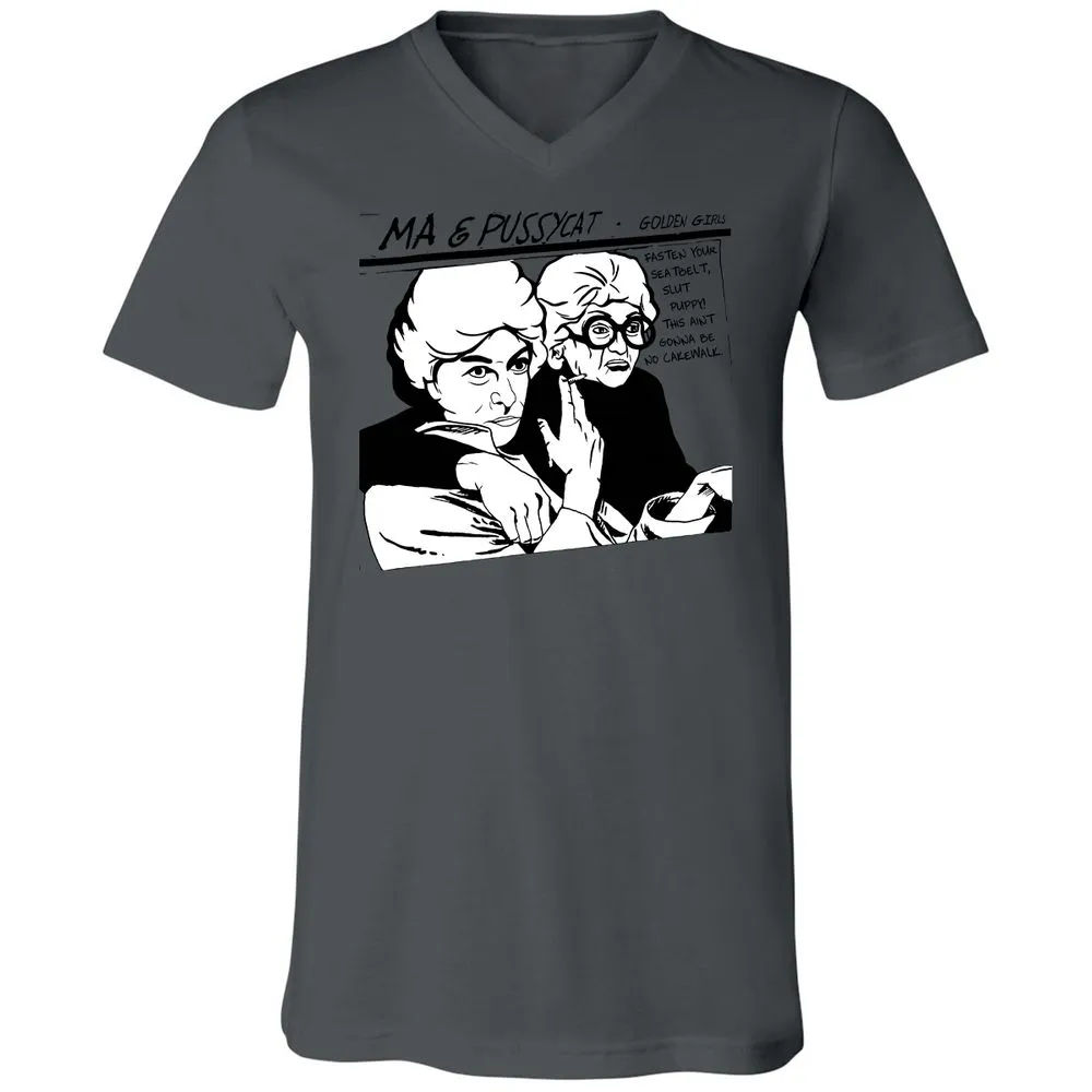 Unisex V-Neck T-Shirt - 8CJECLMN - Asphalt - 12