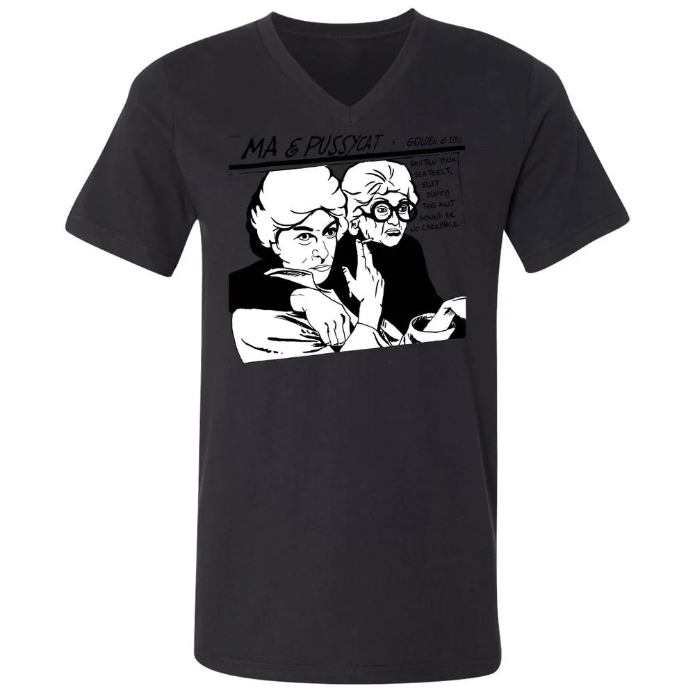 Unisex V-Neck T-Shirt - 8CJECLMN - Black - 16