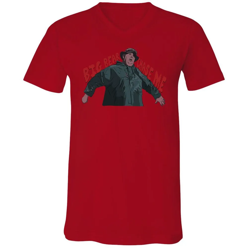 Unisex V-Neck T-Shirt - KVU79UR3 - Red - 3