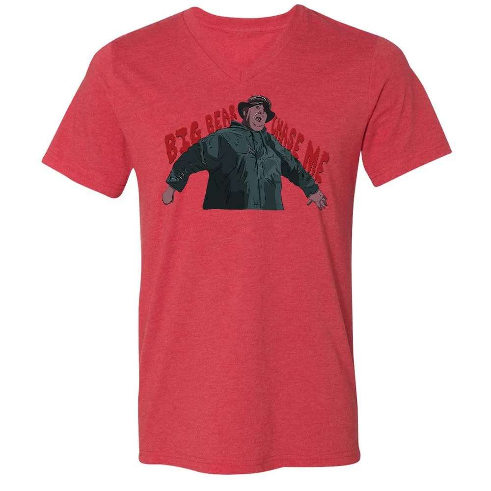 Unisex V-Neck T-Shirt - KVU79UR3 - Heather Red - 5
