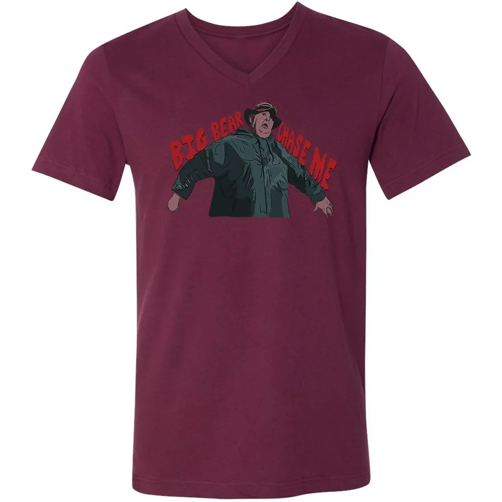 Unisex V-Neck T-Shirt - KVU79UR3 - Maroon - 6
