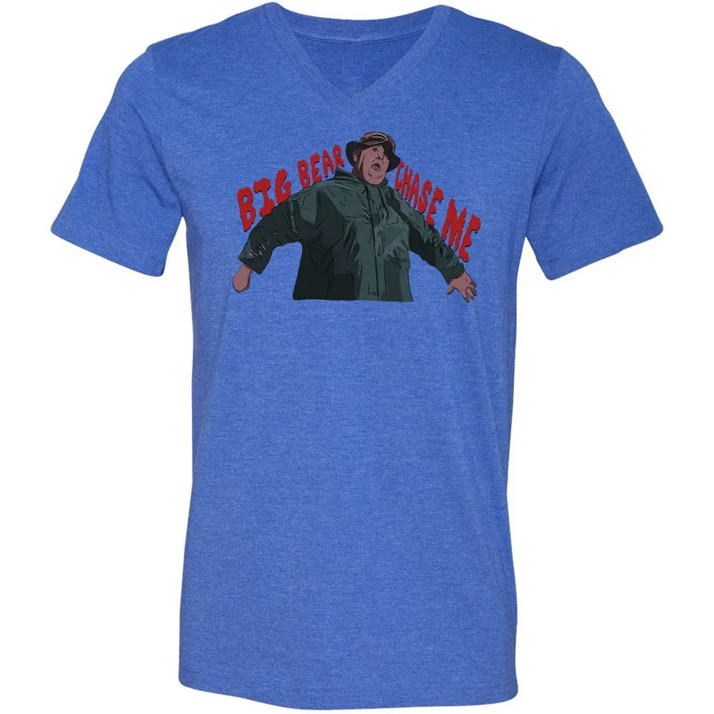 Unisex V-Neck T-Shirt - KVU79UR3 - Heather True Royal - 14