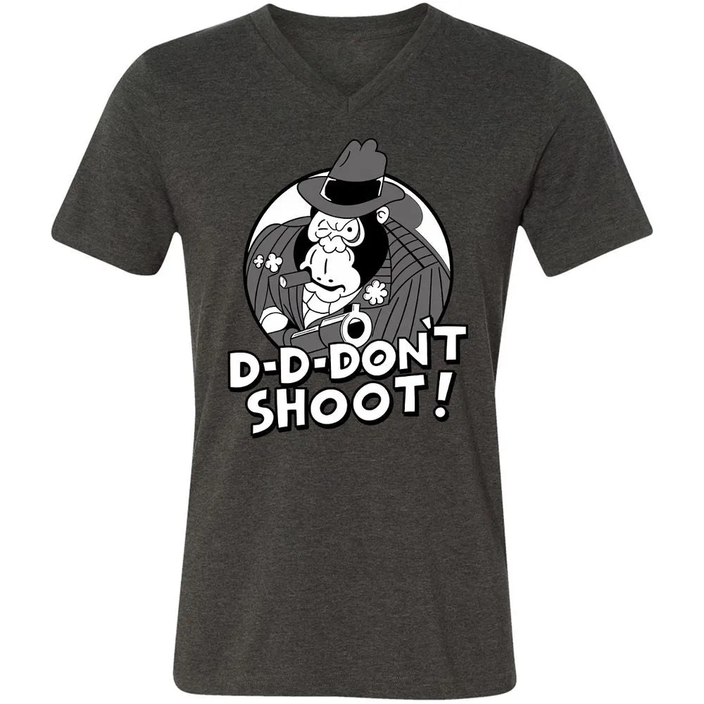Unisex V-Neck T-Shirt - 822R21XH - Dark Grey Heather - 8