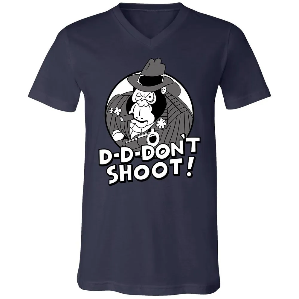 Unisex V-Neck T-Shirt - 822R21XH - Navy - 9