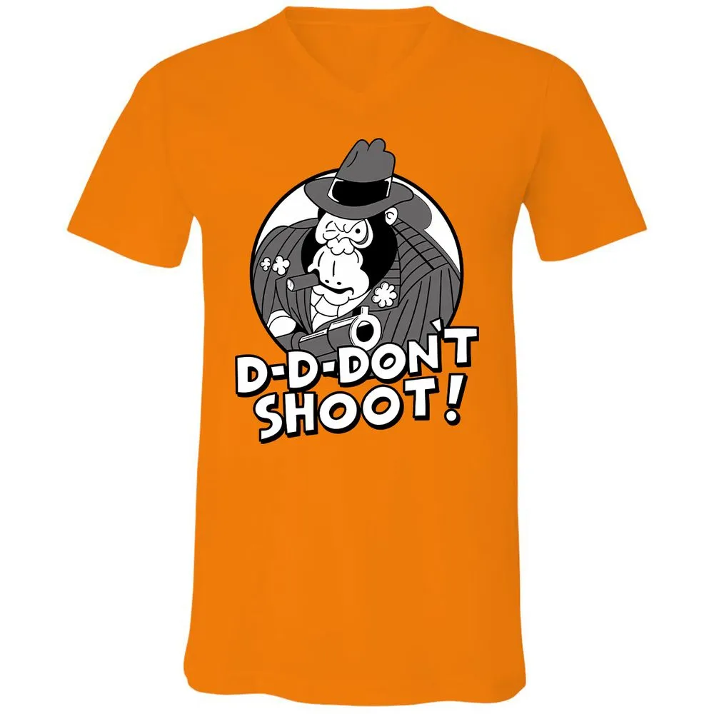 Unisex V-Neck T-Shirt - 822R21XH - Orange - 11