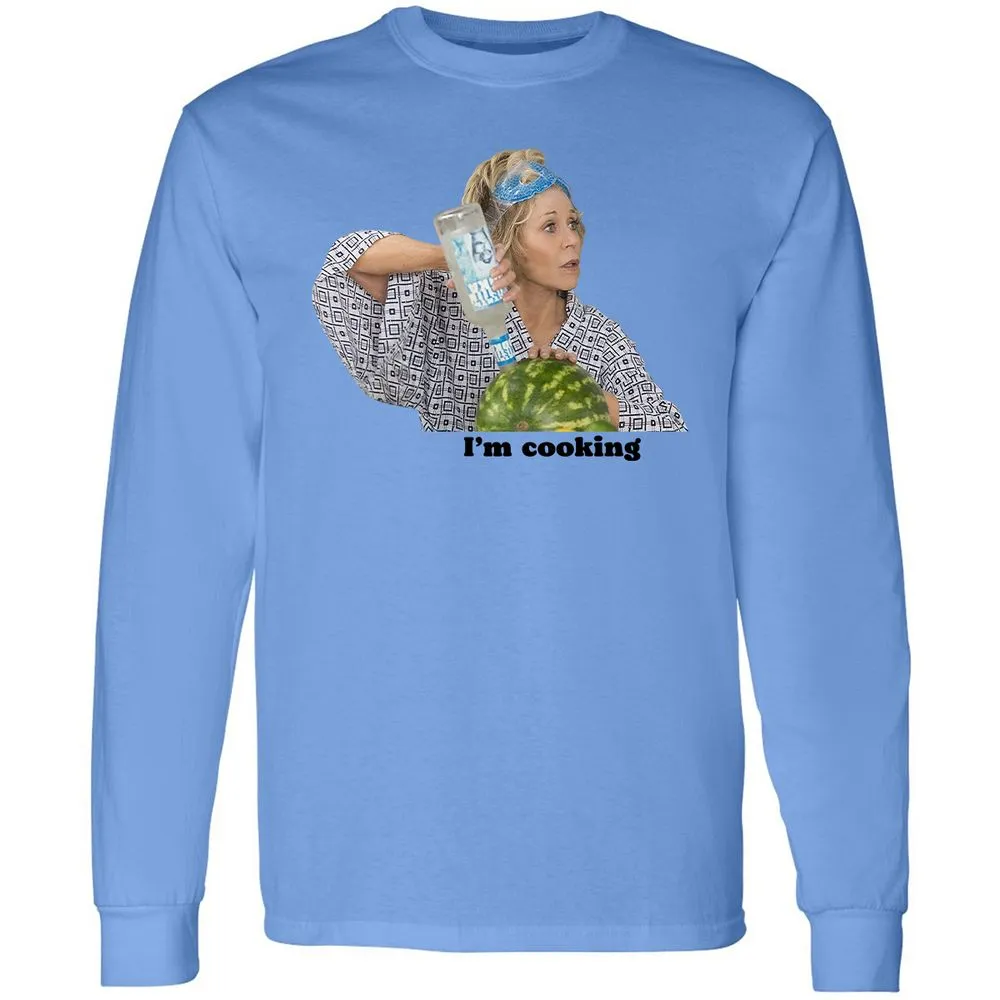 Long Sleeve T-Shirt - V64HWYN6 - Carolina Blue - 2
