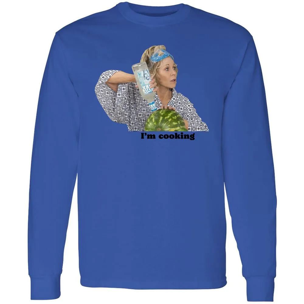 Long Sleeve T-Shirt - V64HWYN6 - Royal - 4