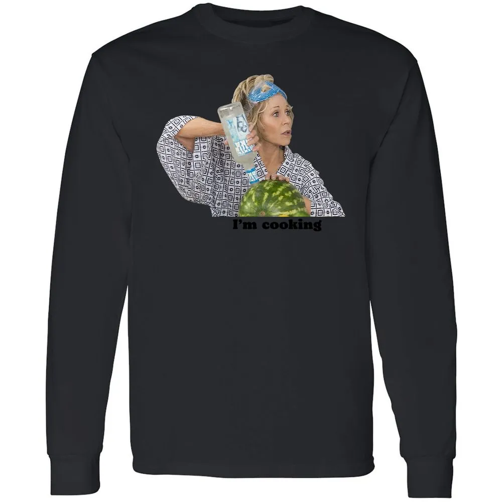 Long Sleeve T-Shirt - V64HWYN6 - Black - 16