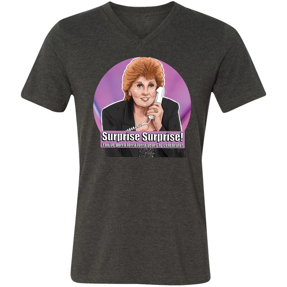 Unisex V-Neck T-Shirt - VWSW1N7V - Dark Grey Heather - 8