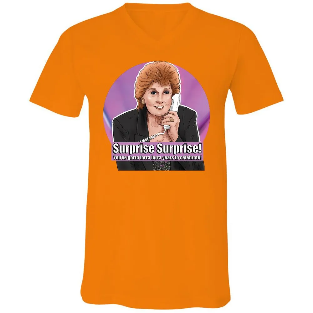 Unisex V-Neck T-Shirt - VWSW1N7V - Orange - 11