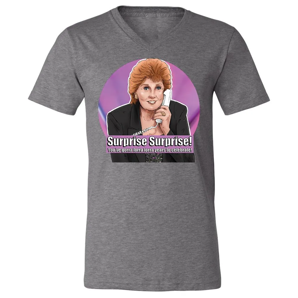 Unisex V-Neck T-Shirt - VWSW1N7V - Deep Heather - 13