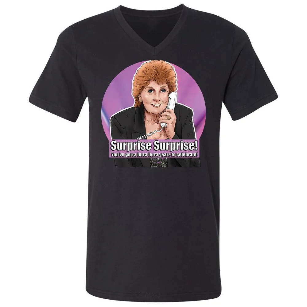 Unisex V-Neck T-Shirt - VWSW1N7V - Black - 16
