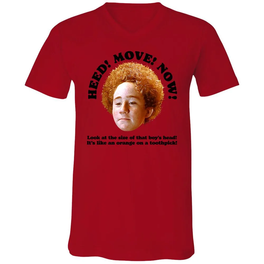Unisex V-Neck T-Shirt - XS3AJJ47 - Red - 3