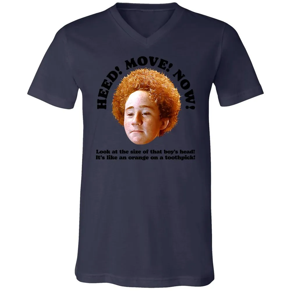 Unisex V-Neck T-Shirt - XS3AJJ47 - Navy - 9