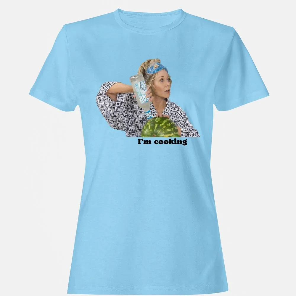 Women's T-Shirt - A6FL95N7 - Light Blue - 8