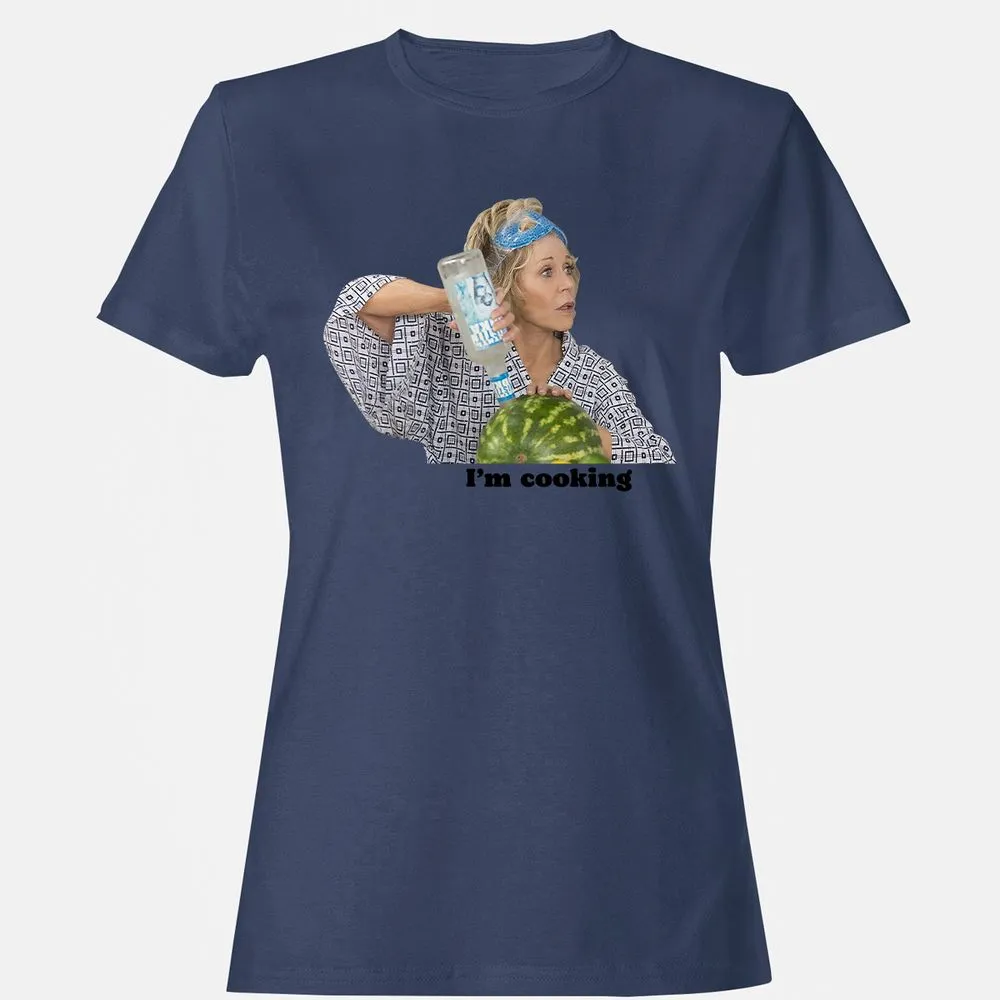 Women's T-Shirt - A6FL95N7 - Navy - 10