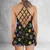 Christmas Role Playing Dice Criss Cross Tank Top -  - 3