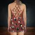 Christmas Black Cat Dice Criss Cross Tank Top -  - 3