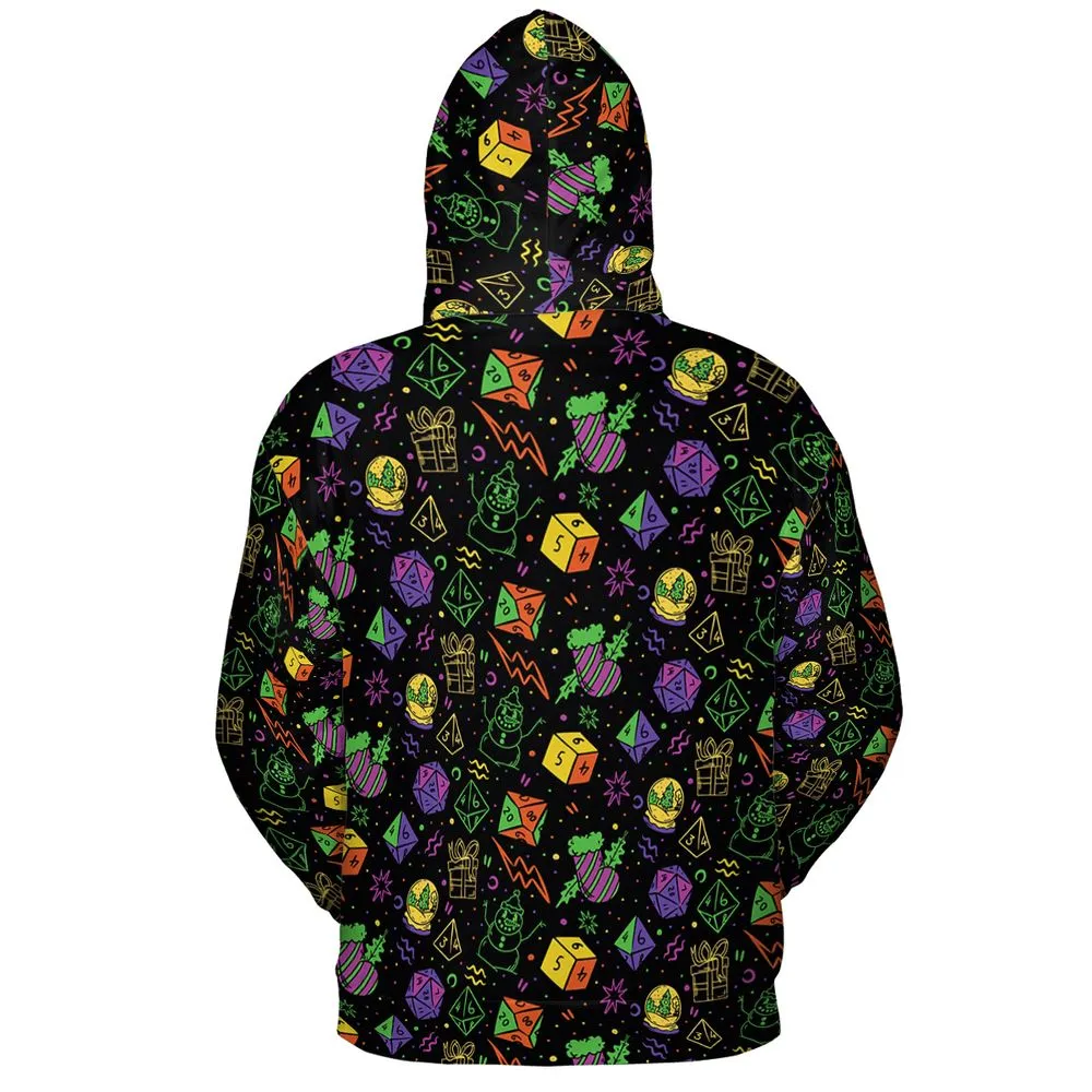 Christmas Role Playing Dice All-over Print Hoodie -  - 4