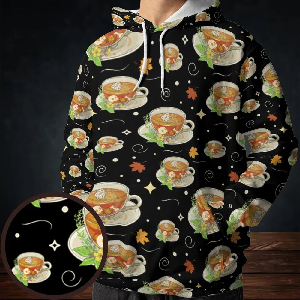 Cute Dnd Fall Tea All-over Print Hoodie -  - 1