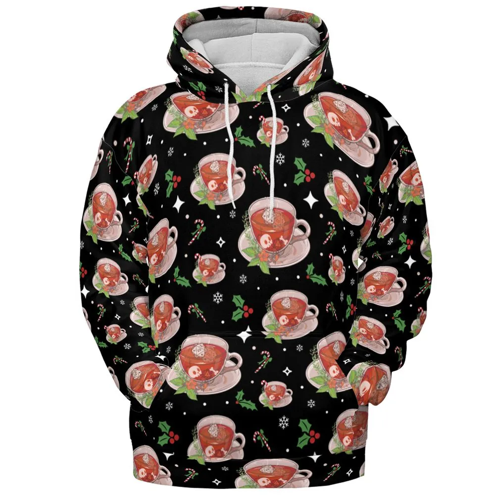 Cute DnD Christmas Tea All-over Print Hoodie -  - 2