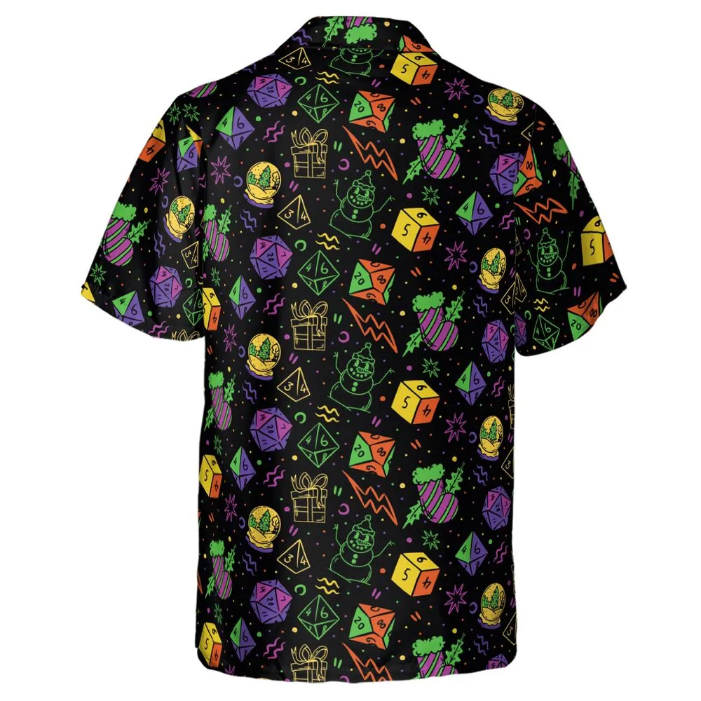 Christmas Role Playing Dice Hawaiian Shirt -  - 3