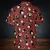 Christmas Black Cat Dice Button Down Shirt -  - 3