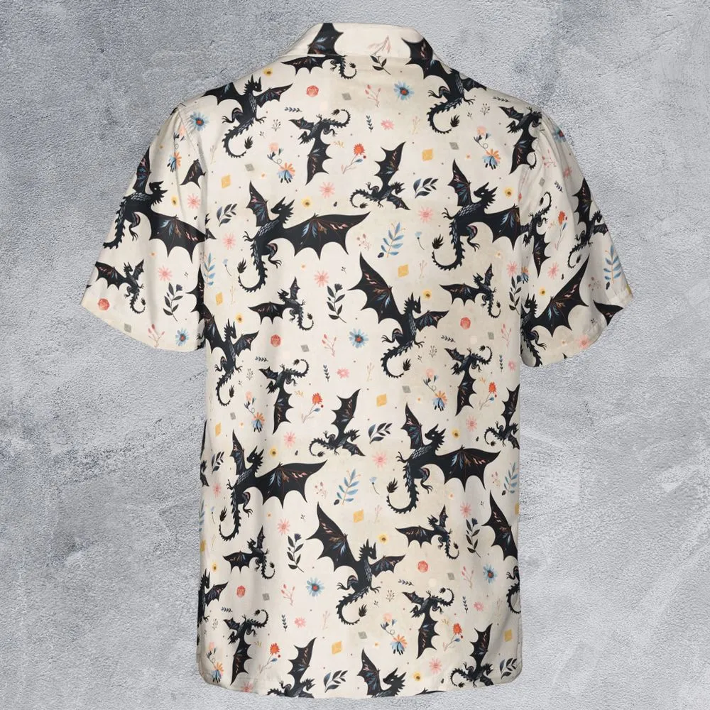 Floral DnD Dragon Pattern -  - 3