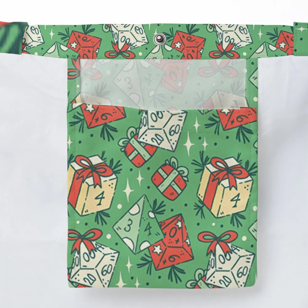 Christmas Dice Gift Large Tote Bag -  - 3