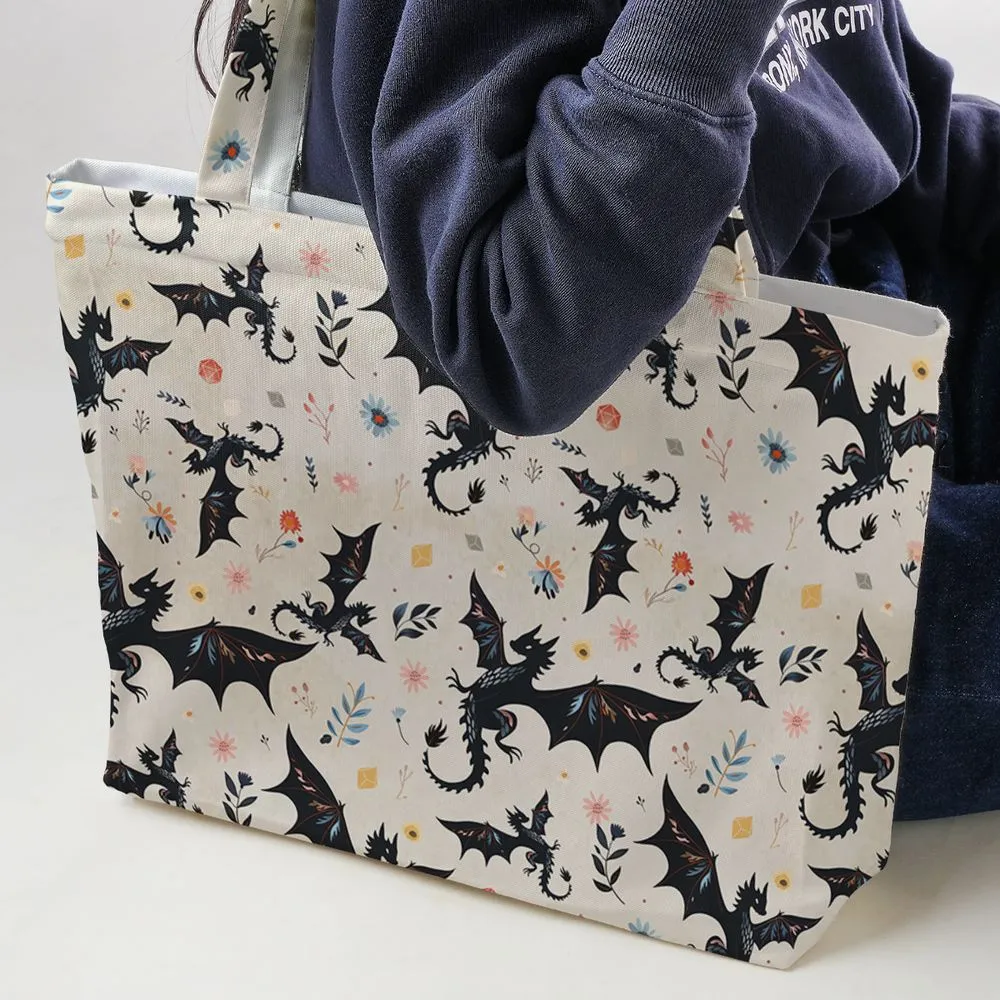Floral DnD Dragon Pattern -  - 2