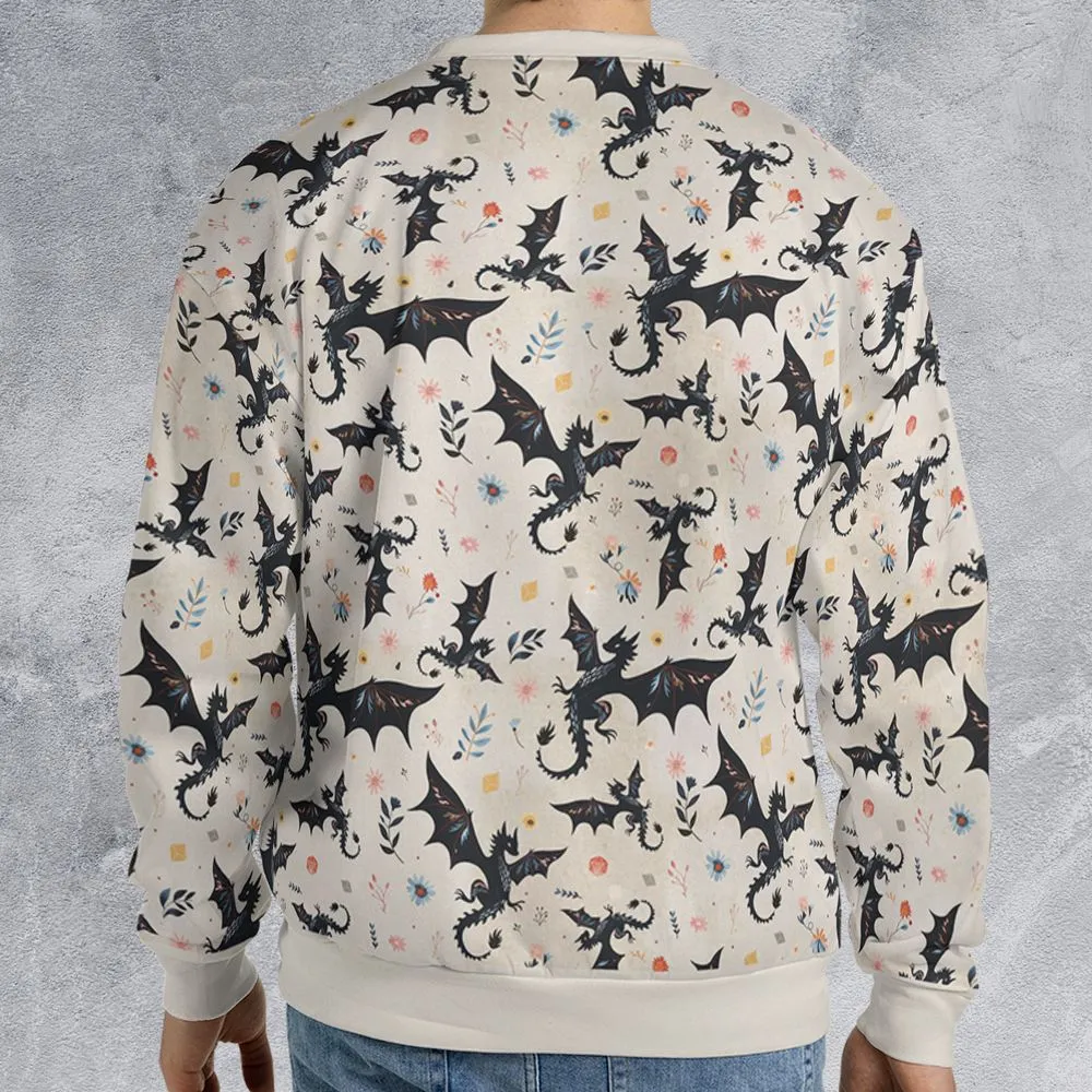 Floral DnD Dragon Pattern -  - 2