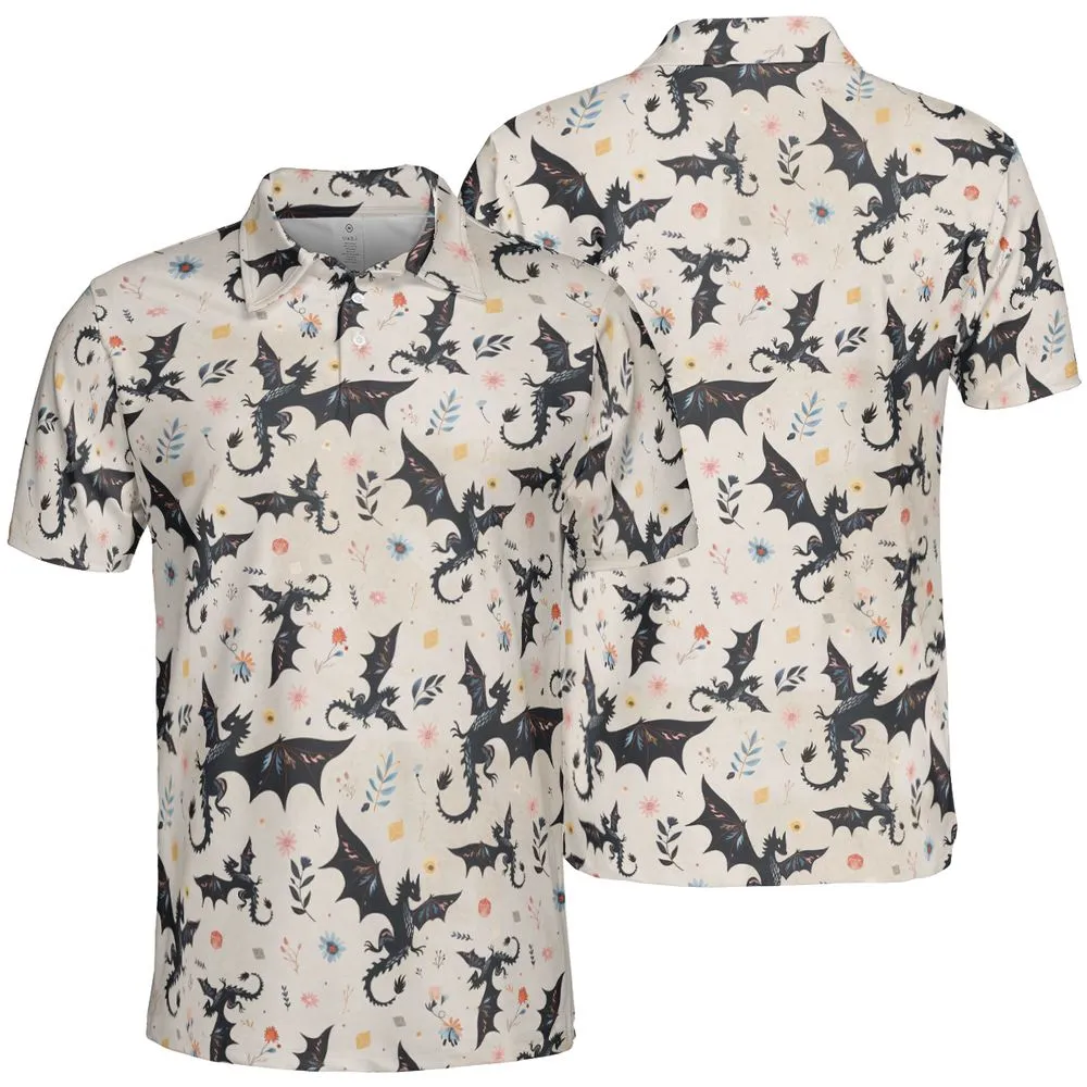 Floral DnD Dragon Pattern -  - 2